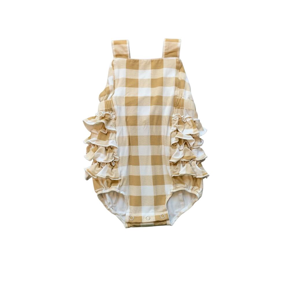 Kate Quinn Organics Bamboo Ruffle Bubble Romper